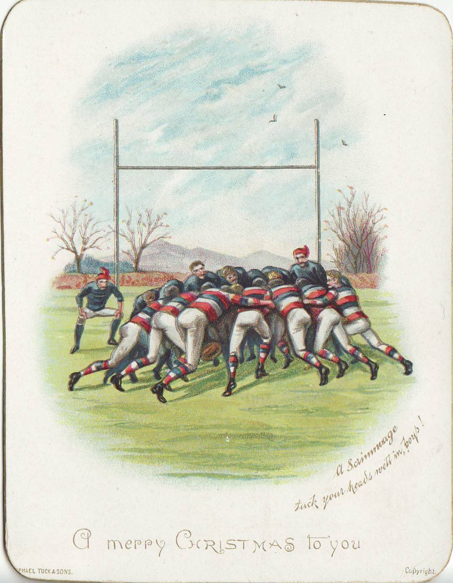 Frederic's tweet photo. A Merry Christmas to You !

Un Joyeux Noël à tous !

« a scrimmage, tuck your heads week in, boys! »

Je vous laisse traduire cette splendide carte de vœux des années Victoriennes… https://t.co/Cd3ntJ4Avs
