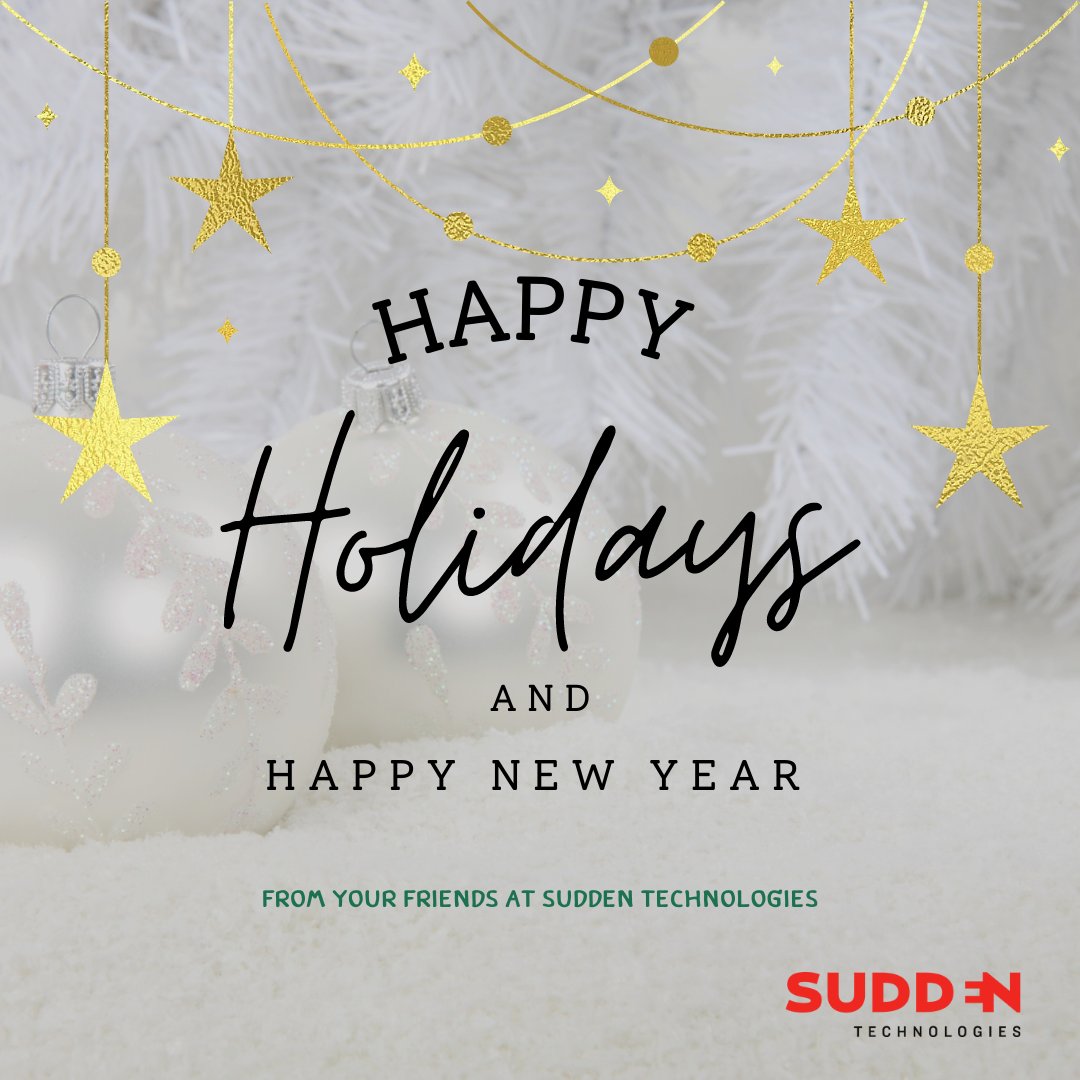 SuddenTech's tweet photo. Wishing you a Happy Holidays &amp; New Year! Looking forward to connecting in 2023! https://t.co/K2lYrXP7rn