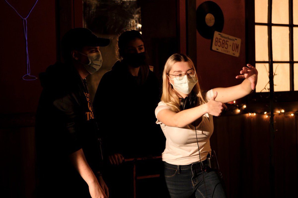 HannahGNicholls's tweet photo. A year ago this week we wrapped production on Midnights, Mournings, and Metropolitans! 
A fantastic @vfs experience and one that taught me so much as a first-time director, I couldn’t be prouder!

Special thank you to my wonderful producer @mariomanica96 for the phenomenal BTS 📸 https://t.co/jzKOYr8QV5