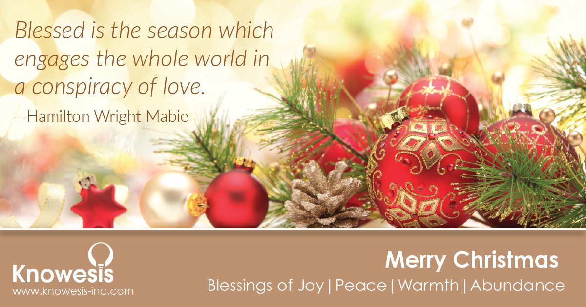 KnowesisInc's tweet photo. Everyone at Knowesis wishes you and your world a wonderful holiday!

https://t.co/QtnFYKsYq7

#KnowesisInc #MerryChristmas #HappyHolidays #Military #GreatPlacetoWork https://t.co/UwgPg6UKe4