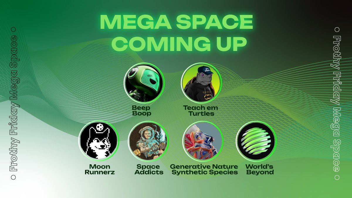 teachemturtles's tweet photo. There's a mega space coming up with one of the finest project in the market!
@MoonrunnersNFT @BeepBoopBotz @SpaceAddictsNFT @WorldsBeyondNFT @mgxs_gnss 

 https://t.co/zGurCmbsW1 https://t.co/PwuNb1CozC