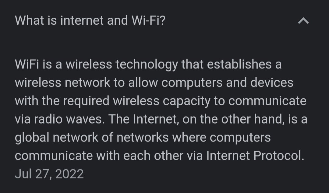 Why am I not able to connect to wifi on my mini computer (cellphone) just because I lost power in my house
 Wifi is supposed to be wireless right???