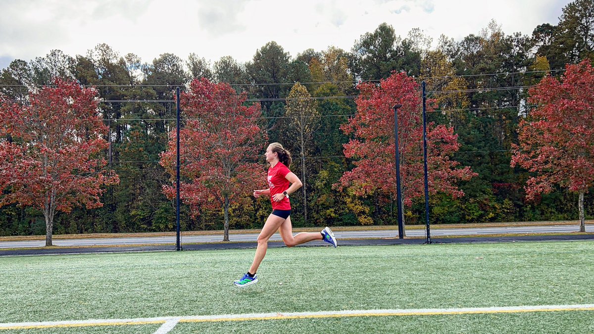 Haven’t been very good about documenting my training but here is a pic from a couple of months ago training on the turf fields, missing this weather right now!!🌞🌪️ everything is going well &amp; I’m ready for training camp next week😄

#atlantatrackclubelite 
#adidas
#teamtotal