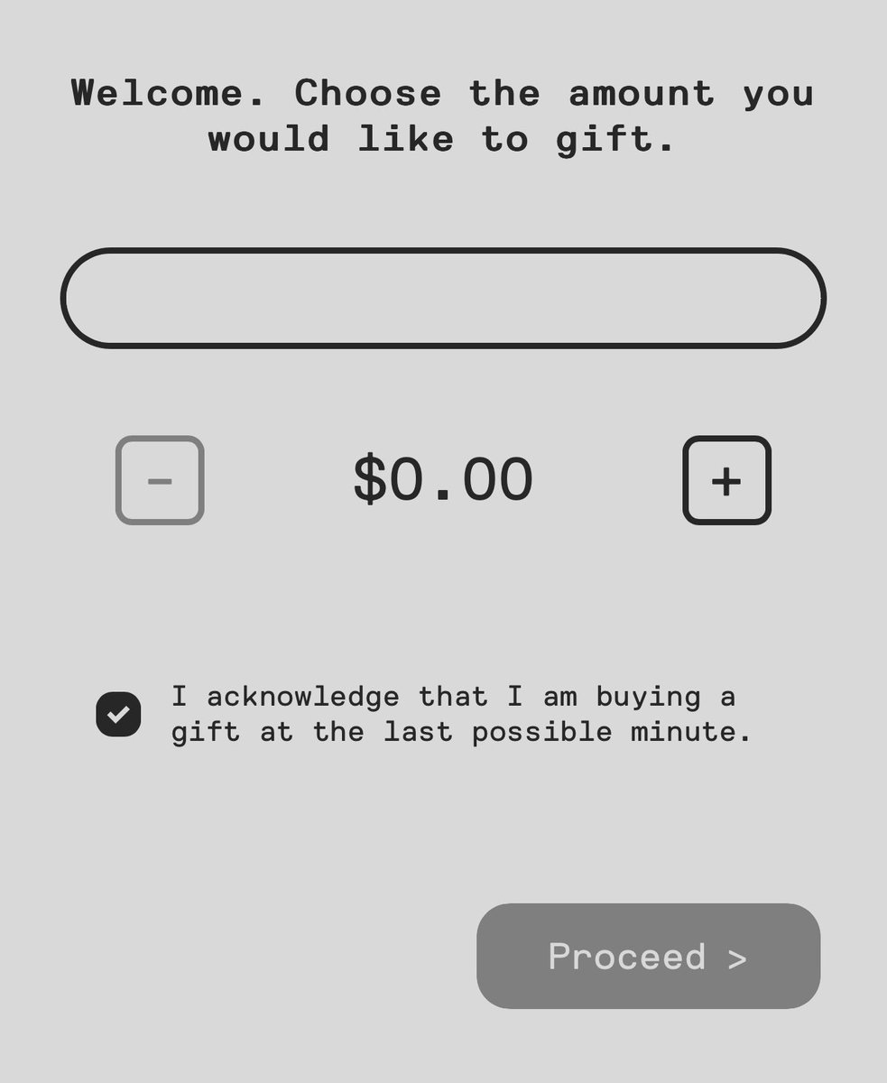 fake_dbrand's tweet photo. @dbrand I find it absurd one can’t gift $0.00 https://t.co/iHOa5IOZgC