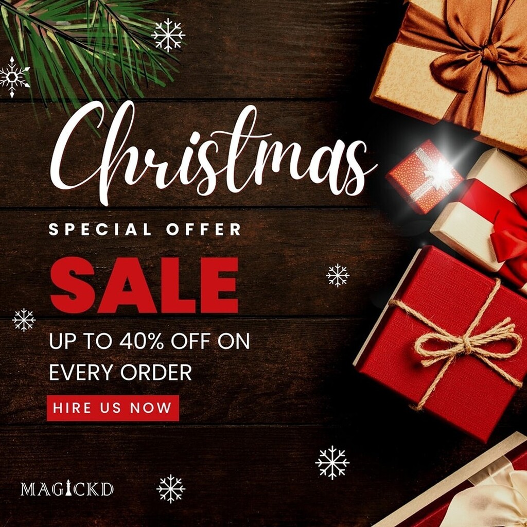 magickdservices's tweet photo. Celebrate Christmas with us!

Offer valid till 31st December! Hurry Up! https://t.co/l3en2P1liY https://t.co/c30gzn1L78