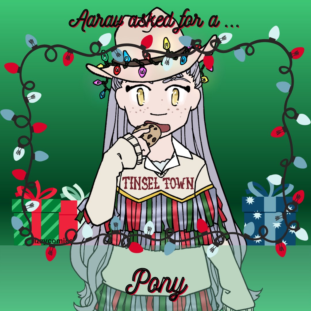 RComics26's tweet photo. 🎄 Two days until Christmas! It’s the sixth night of Hanukkah! 🐎 Aarav hasn't thought about where she's housing that pony. [art by @PlanetTaffy] https://t.co/6MEQYG7UDP