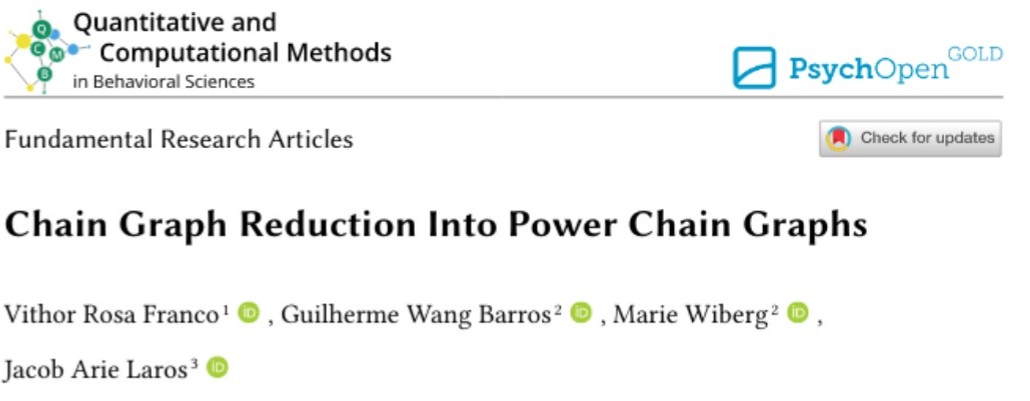 Published yesterday! In this paper, we propose a causal discovery procedure for chain graphs with strongly connected subgraphs. We propose the nomenclature of 'power chain graphs' for chain graphs that can be reduced into DAGs.