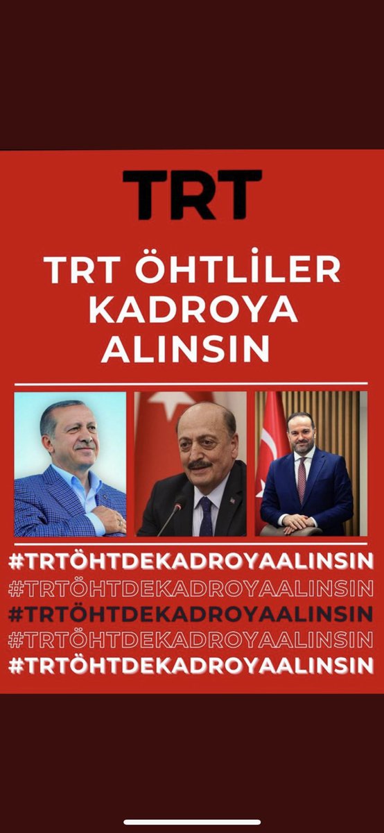 salihabaloglu7's tweet photo. @RTErdogan
@vedatbilgn
@yilmaztunc
@fahrettinaltun
@zahidsobaci
@ahmetaIbayrak
@hilal_kaplan
@hasandogan
@_aliyalcin_
@_omerbudak_
@kubrapc
@ahmetkivanc
@HaberturkTV 

#TRTÖHTyiKüstürmeyin https://t.co/sxeDeFA6TN