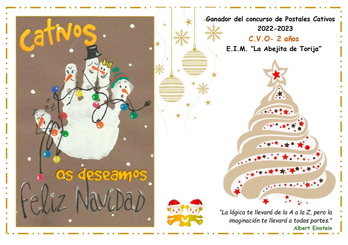CativosEi's tweet photo. 🎄Felices Fiestas de parte de todo el equipo de la Red de EEII Cativos! 🥰

#Cativos #escuelainfantil #Navidad2022 https://t.co/oihOlxE2Mv