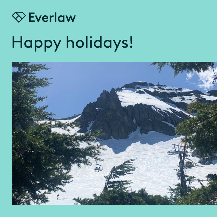 everlaw's tweet photo. From all of us to all of you, wishing you the Happiest of Holidays!
@Everlaw #ediscovery #legaltech #truthtransforms https://t.co/ZgOdkI37l2