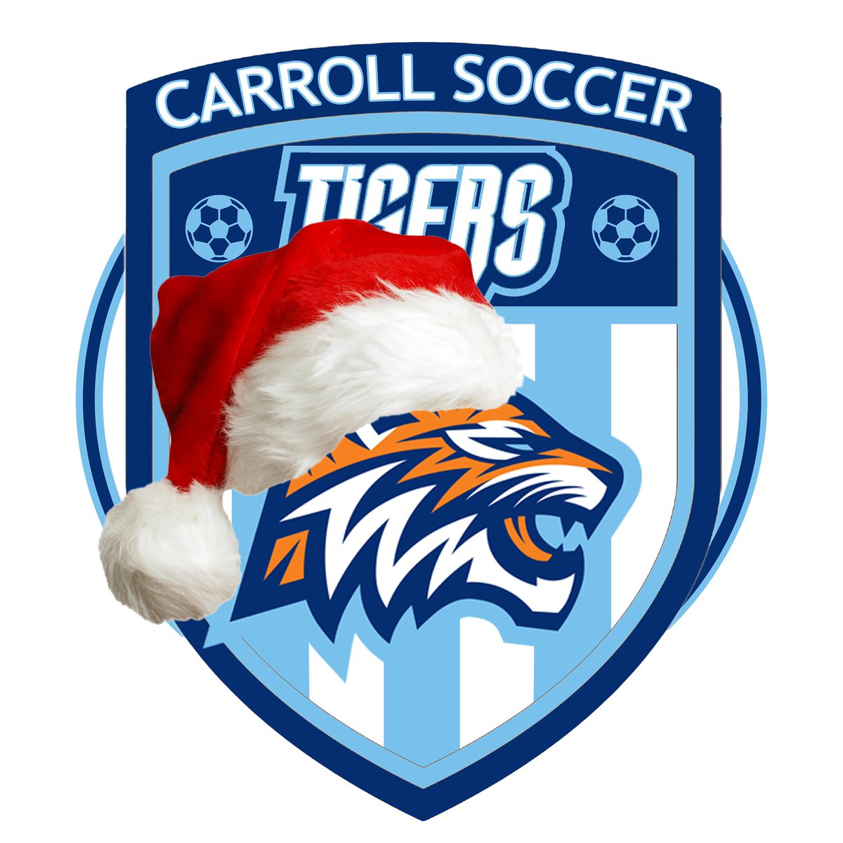 Wishing Everyone A Very Merry Christmas #carrollsoccer #christmas #santahats #soccer