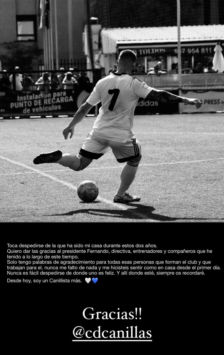 Nunca es fácil despedirse de donde uno es feliz.
Gracias <a href="/CDCanillas/">CD Canillas</a> 🤍💙