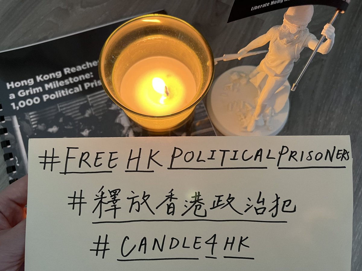 Hong Konger protesters & activists should NOT be imprisoned, yet they have already spent three winters behind bars. Even a second inside is too long.

Release the 1,283 political prisoners in #HongKong. Remember those who fought anonymously.

#Candle4HK #FreeHKPoliticalPrisoners