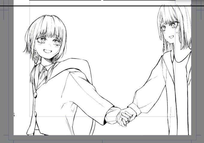 気合の入ったコマ描けました 