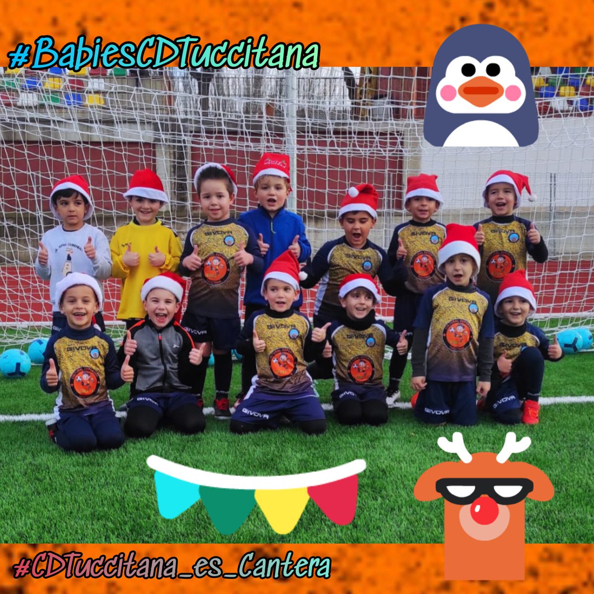 CulturalDeport2's tweet photo. 🟠🎅☃️
#BabiesCDTuccitana
🎄🥰
✨📷¡Qué "Grandes" son los jugadores de nuestro #Baby_A!😉 ¡El futuro del fútbol marteño está asegurado! 🔝
¡Felices Fiestas Campeones!🥳
#CDTuccitana_es_Cantera https://t.co/hKeqYAiB6E