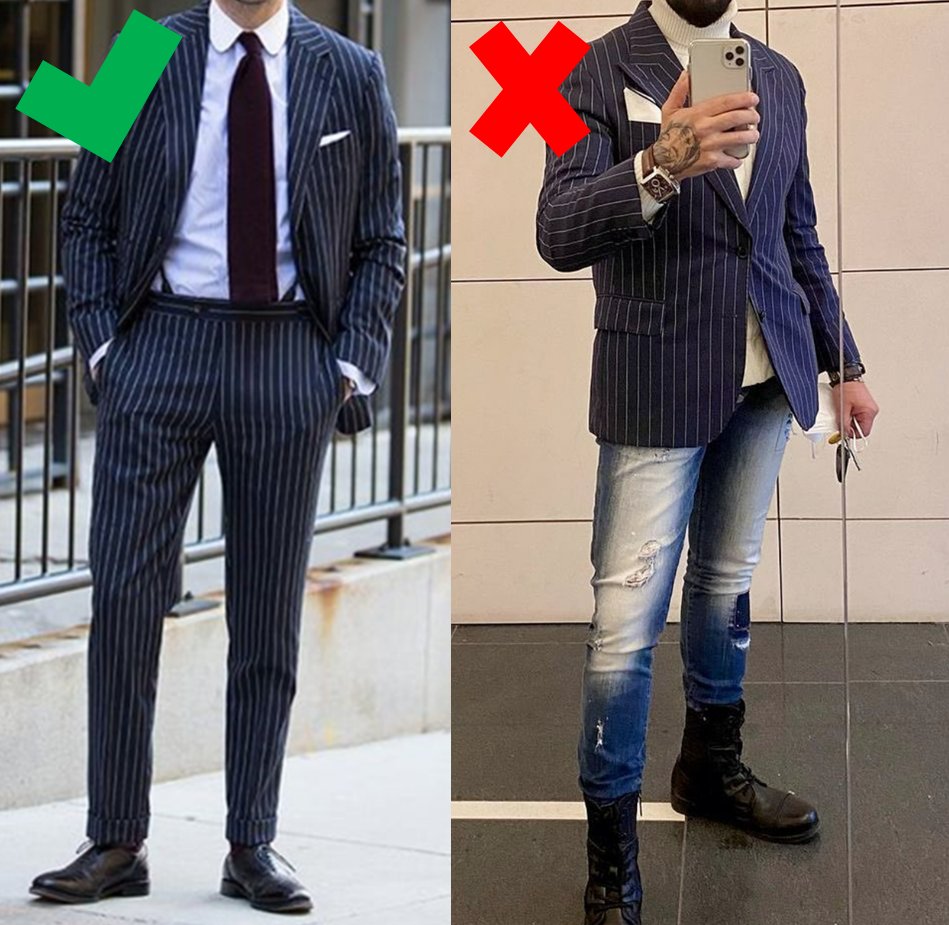 WellBuiltStyle on Twitter "Pinstripe suit jackets wear these with