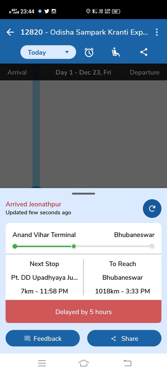 NSamal's tweet photo. @AshwiniVaishnaw @RailMinIndia
Sir 5 hour delayed.why? https://t.co/IYKcMT3HuT