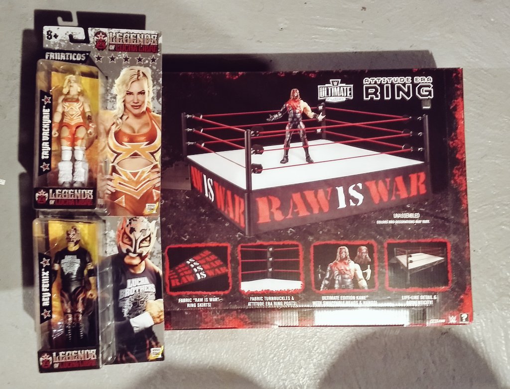 Festivus AND a @RingsideC mail day? Hell yeah!

Psyched to have Fanaticos wave 1 completed and I have big plans for that ring once I get the last of the shelves I need.

#RingsideCollectibles #WrestlingFigures #AttitudeEraRing #WWEEliteSquad #LegendsOfLuchaLibre