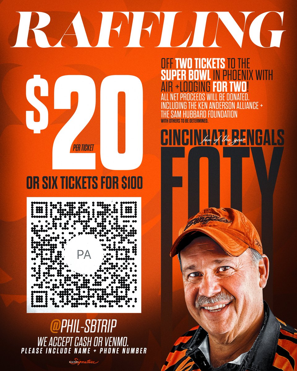 Supporting the Sam Hubbard Foundation 🤝 a chance at winning tickets to Super Bowl 57 ⬇️⬇️ ⬇️  

#WPMOYChallenge + Hubbard 
#WPMOYChallenge + <a href="/Sam_Hubbard_/">Sam Hubbard</a> 

1 RT = 1 Vote