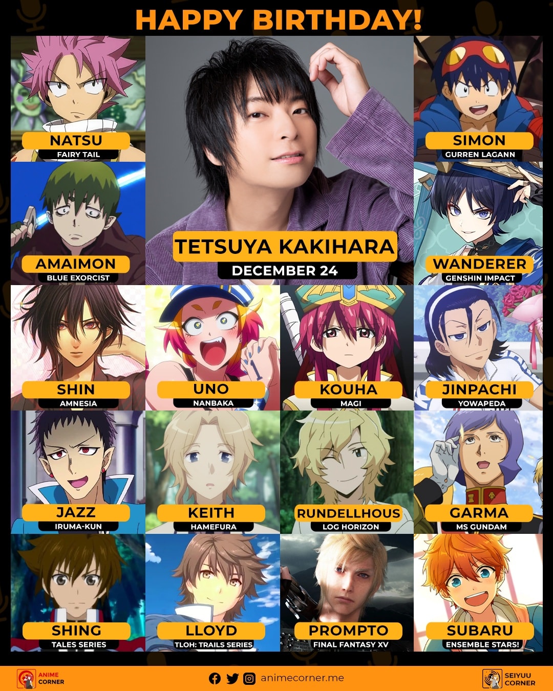 Happy 40th Birthday to Tetsuya Kakihara! 