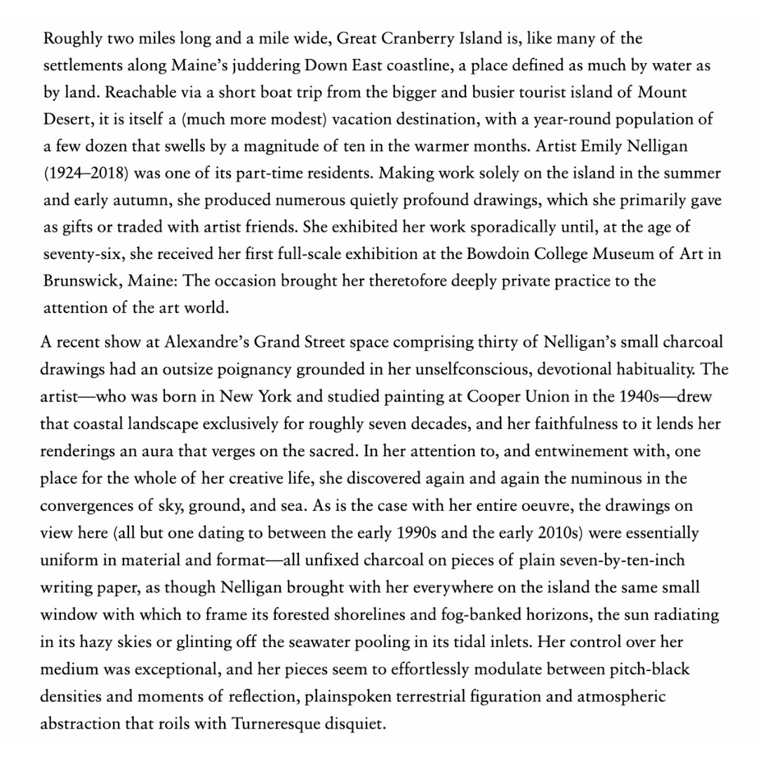 AlexandreGallry's tweet image. Holiday Reading | Though the gallery is closing for the holidays (from 2pm today through January 3, with public hours resuming January 14), you'll find a bit of the gallery in this month's @Artforum. bit.ly/3BM5XJv #EmilyNelligan