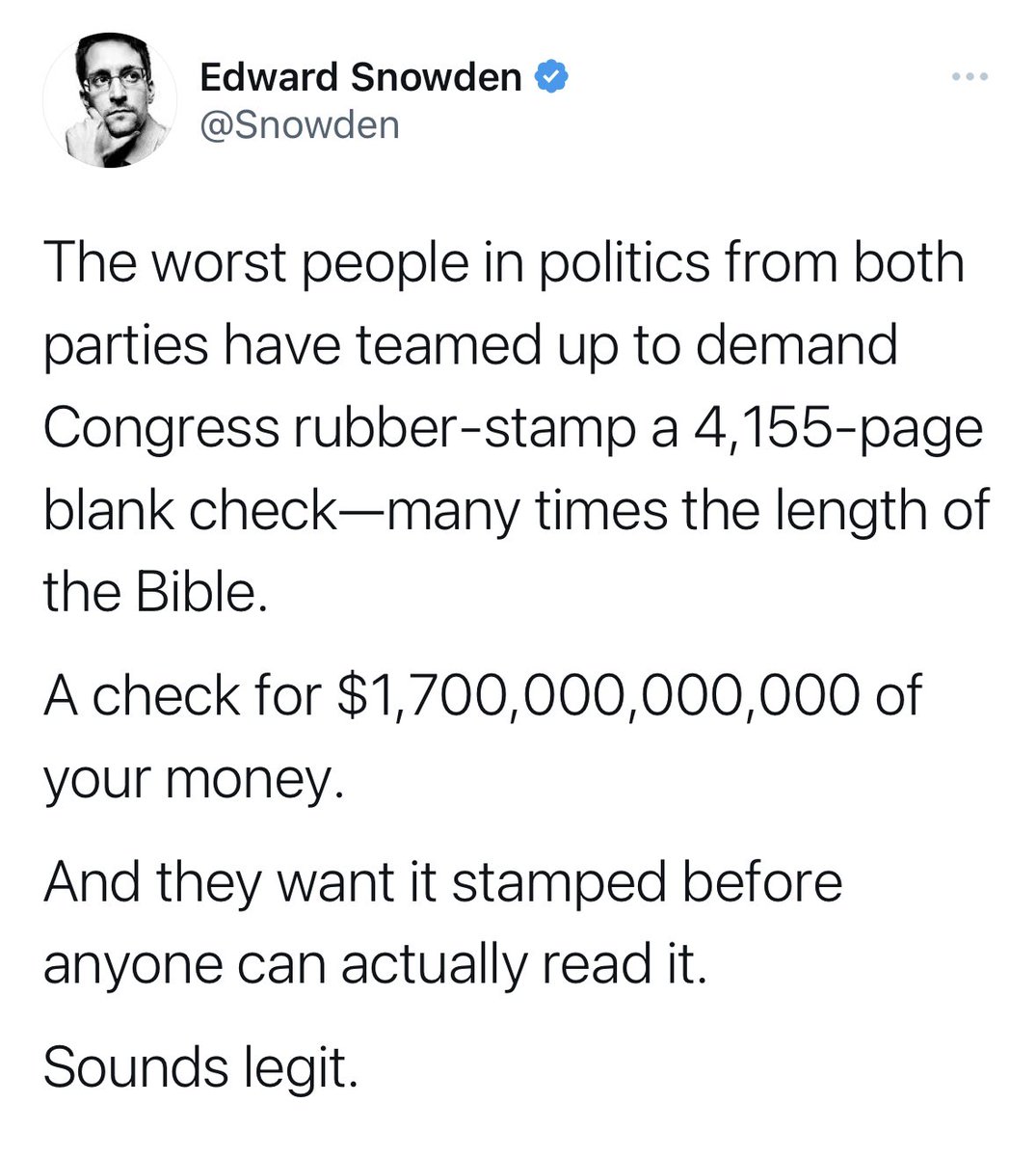 JayinKyiv's tweet photo. The Russian passport holder Snowden and all the other members of Russia's paid influencers program have been instructed to show sudden interest in blocking the yearly US budget in a last ditch attempt to stop assistance to Ukraine.

@snowden https://t.co/Bq0Nns8gU6