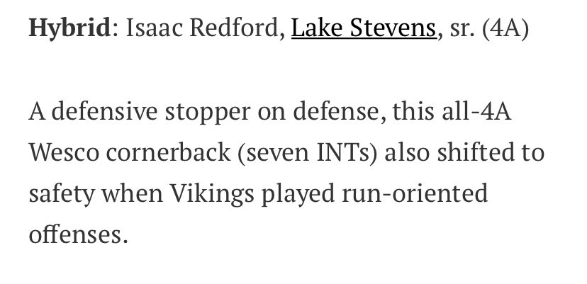 Thankful to be named first team all state for defense. Thank you <a href="/SBLiveWA/">Washington High School On SI</a> for the recognition‼️<a href="/KinchenKirby/">Coach Kirby K 😈</a> <a href="/michaelbumpus5/">Michael Bumpus</a> <a href="/BrandonHuffman/">Brandon Huffman</a> <a href="/RylandSpencer/">Ryland Spencer™</a>