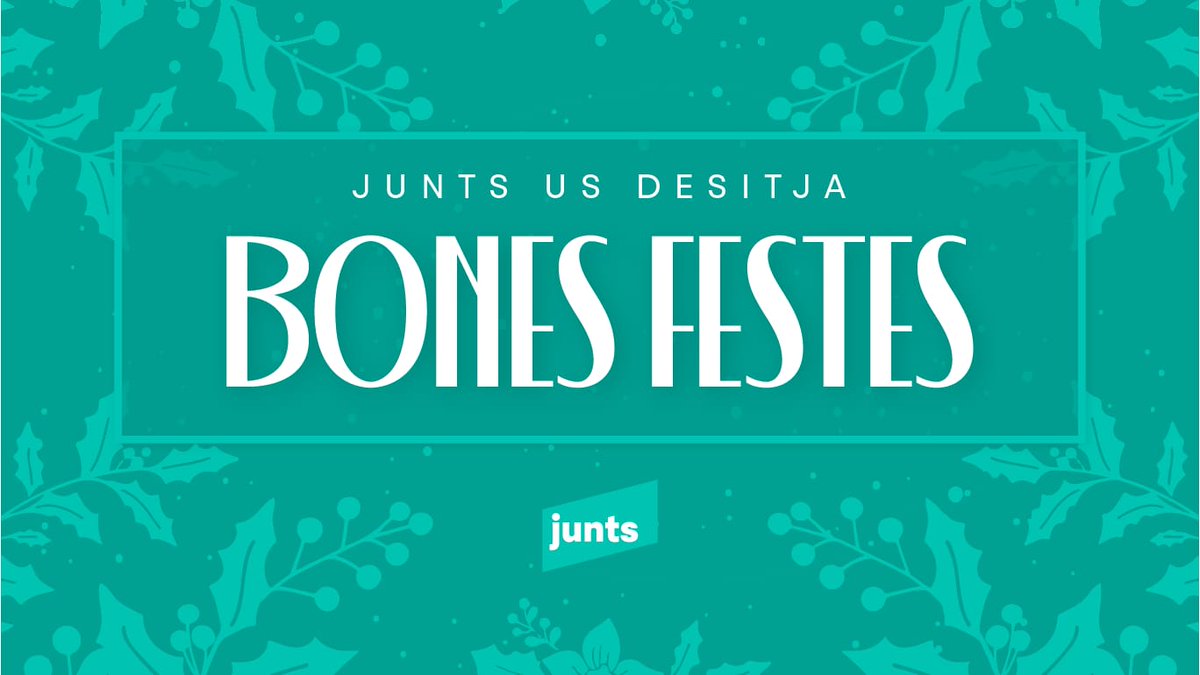 JuntsArenys's tweet photo. Bones festes a tothom i una molt bona entrada d'any 2023🎉

#juntsarenys
#junts https://t.co/sGahoIAxDQ