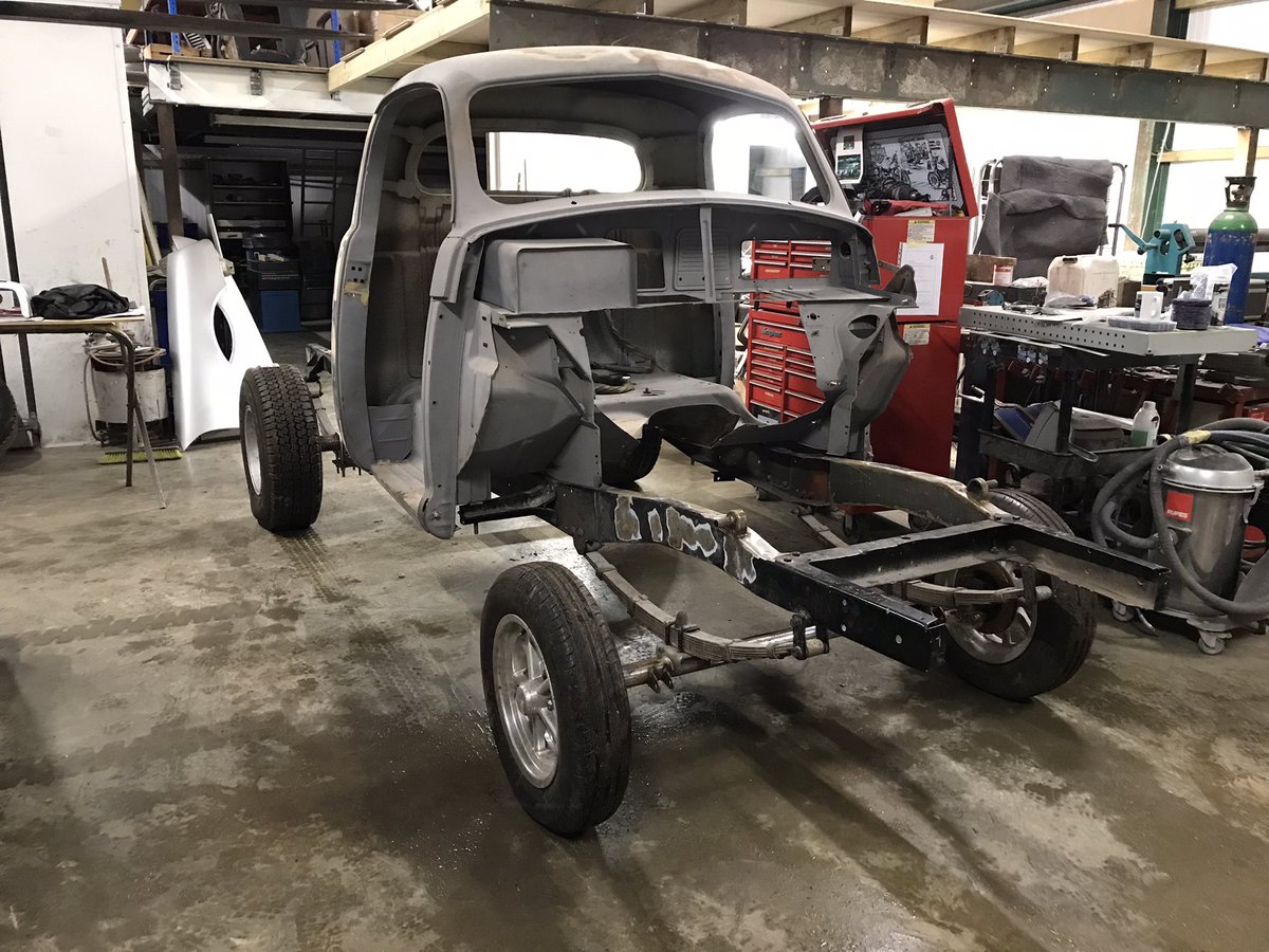 DBrestorations's tweet photo. Studebaker pickup gasser project 400 cu ins   Big block Chrysler v8 and crazy paint fun https://t.co/mVvGhCLNmu