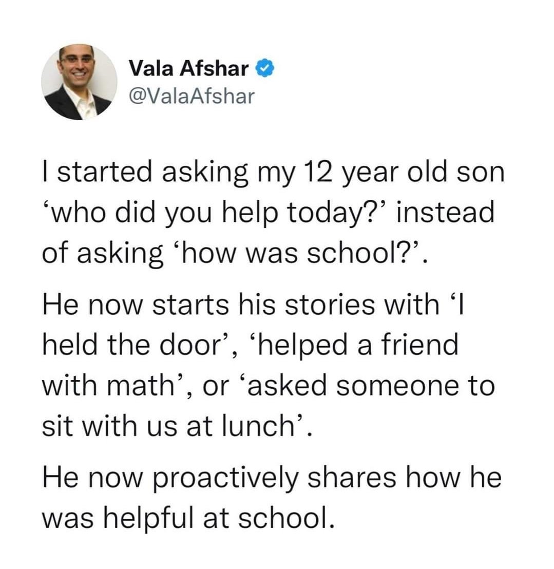 How did you help today? #SEL #parenting