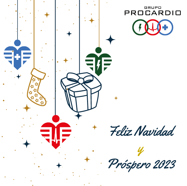 ProcardioForma's tweet image. Desde Grupo Procardio  queremos felicitaros estas Fiestas con corazones cardioprotegidos, y compartir la felicidad e ilusión de estos días, con las que queremos llenar 2023 de nuevos proyectos . #Grupoprocardio #formaciosanitaria #cardioprotección #desfibrilador #salvarvidas #sbv