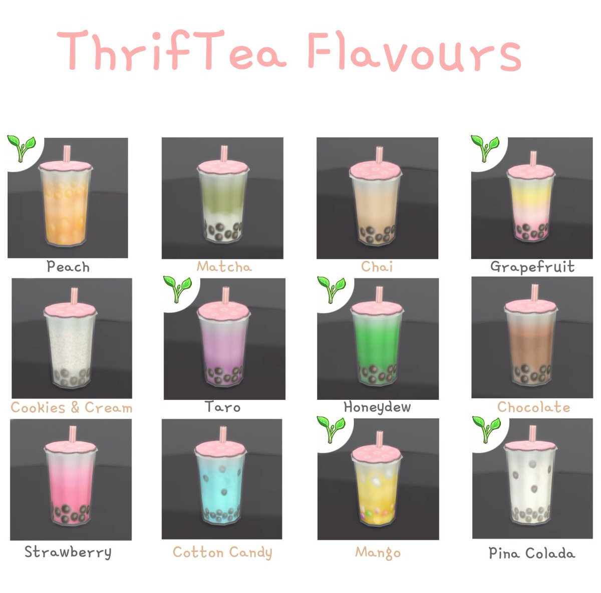 doloresdraws on Twitter "RT littlbowbub More bubble tea flavours?? 