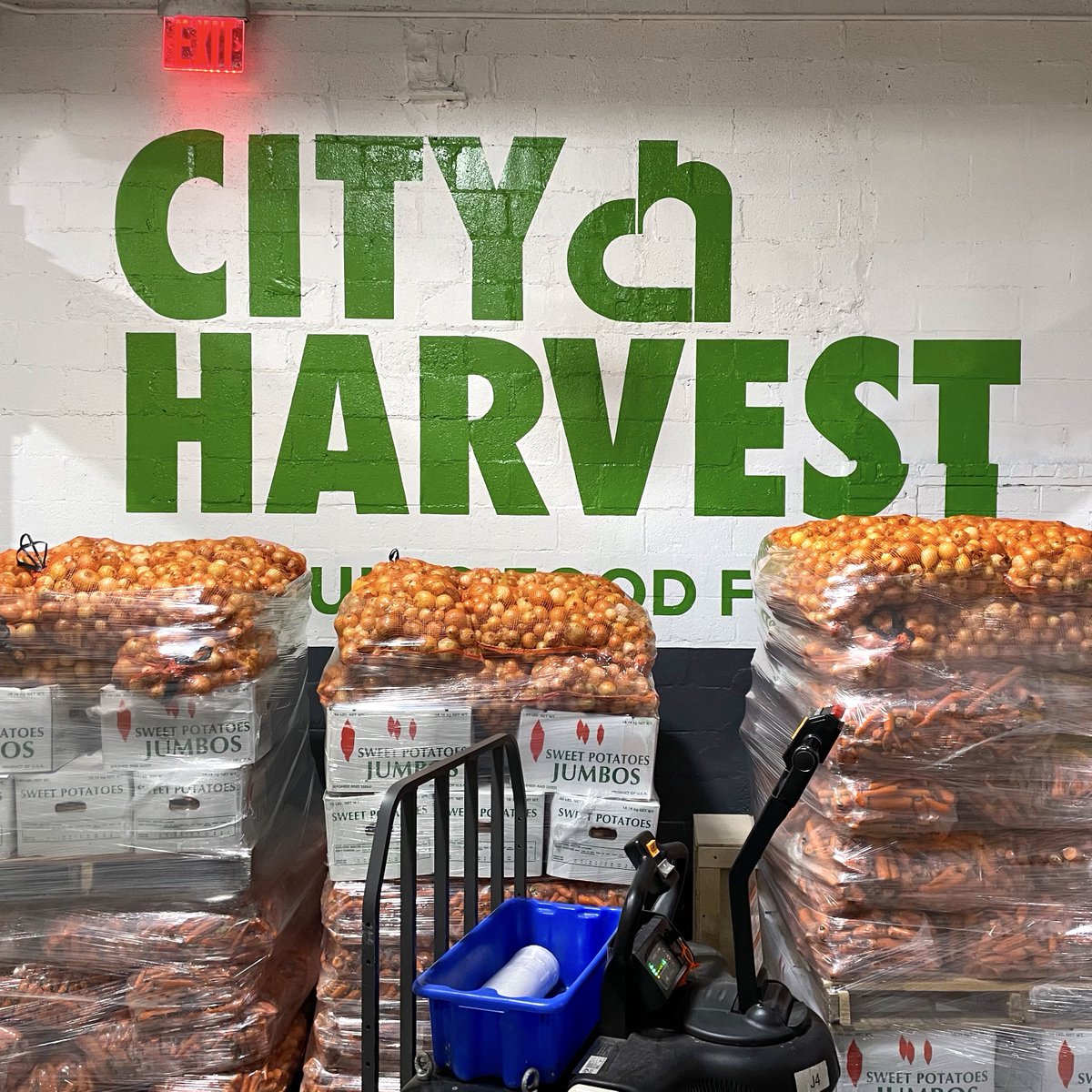 Sweet potatoes 🍠, onions 🧅, and carrots 🥕 ready to be loaded onto our food rescue trucks before being delivered to our partners across the five boroughs! 🚛💚 #WeAreCityHarvest 
via @CityHarvest
