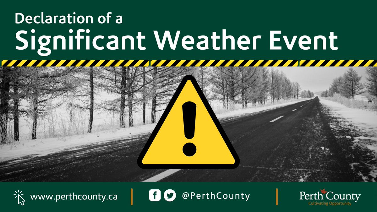 Perth County on Twitter "⚠️ At 130pm local time, Perth County has