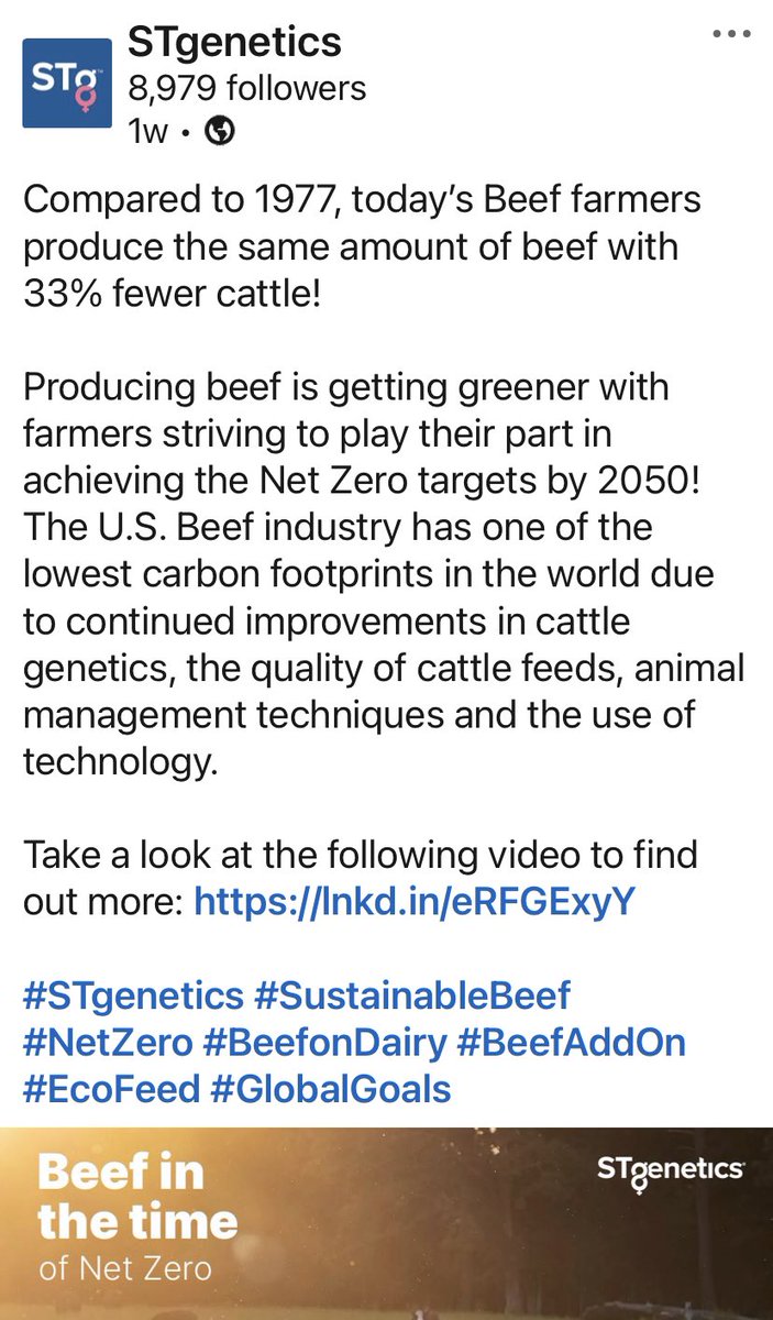 Disciple275's tweet image. Beef farmers are continually improving the sustainability of beef production. Whether you’re eating organic, grass-fed, or conventionally raised beef, do so with confidence that you’re not harming the environment like the anti-ag groups want you to falsely believe. 

#eatmorebeef