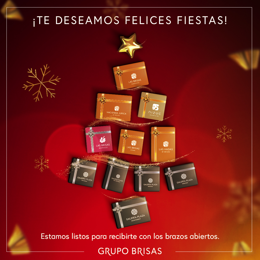 🎄🎅🥰 𝗔 𝗻𝗼𝗺𝗯𝗿𝗲 𝗱𝗲 𝘁𝗼𝗱𝗼 𝗚𝗿𝘂𝗽𝗼 𝗕𝗿𝗶𝘀𝗮𝘀 y nuestras marcas hermanas Las Brisas y Nizuc Resort &amp; Spa, les deseamos una maravillosa Noche Buena en compañía de todos sus seres queridos. ¡Feliz Navidad! #eligeelegir #sientelabrisa  #dreamingofnizuc