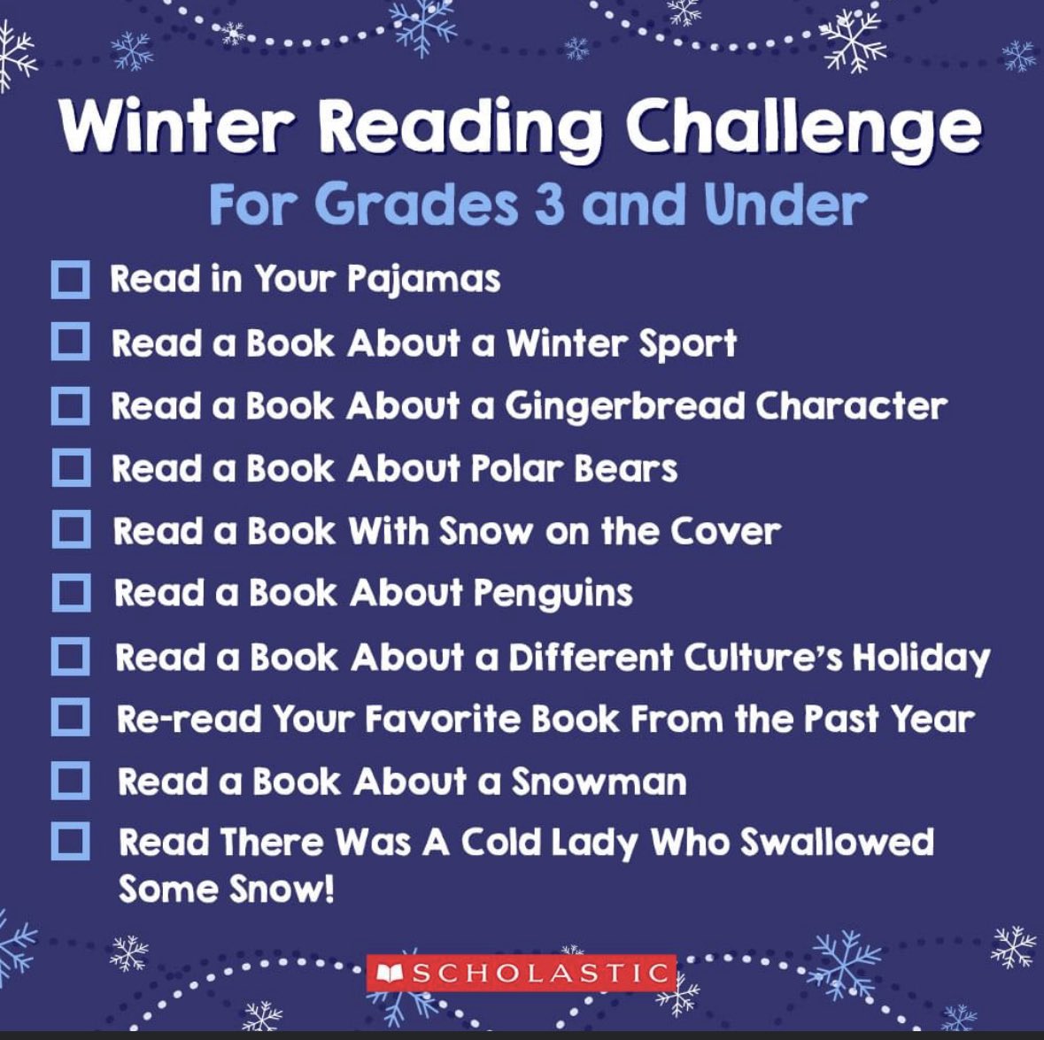 Some reading fun for break 📚 ❄️