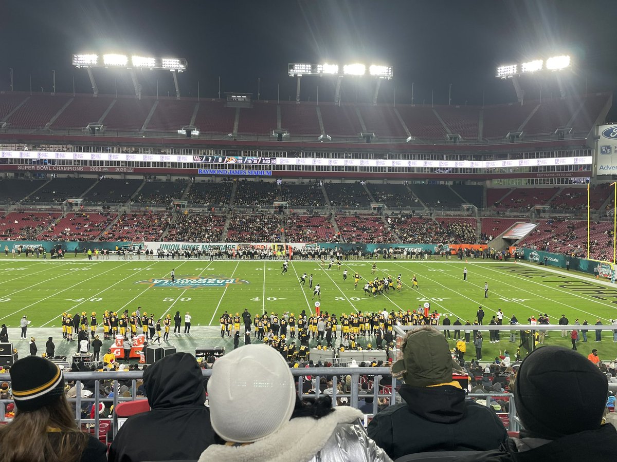 Welcome to Tampa, <a href="/MizzouAthletics/">Mizzou Athletics</a> and <a href="/WakeFB/">Wake Forest Football</a> !  Wish it was warmer for you!  #GasparillaBowl