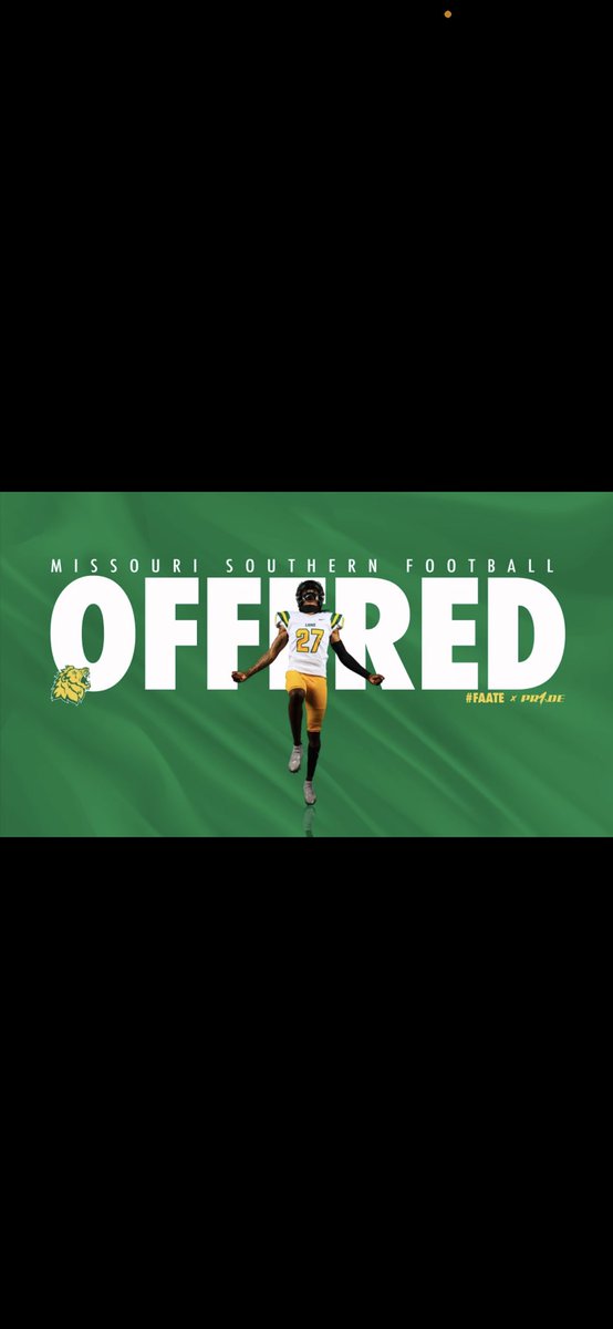#AGTG Blessed to receive an offer from Missouri Southern University. @Primetime_IX