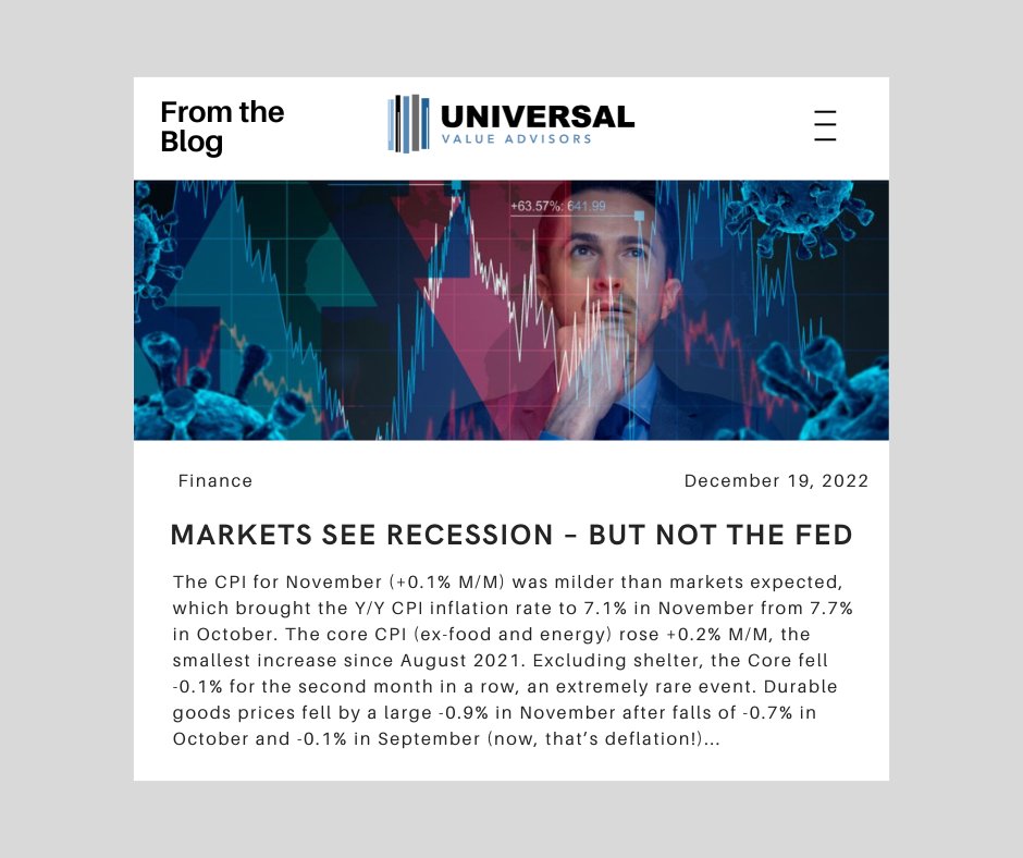 IntInvInsights's tweet image. We have never seen a cycle in which the Fed continued to tighten policy in the face of strong incoming evidence that the Recession has already begun and inflation is on the wane. See the evidence by reading the rest of our article: universalvalueadvisors.com/economy/market… 

#finance#UVA
