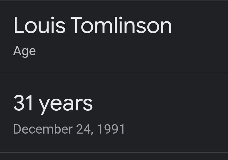 Officially Louis is 31 years old!