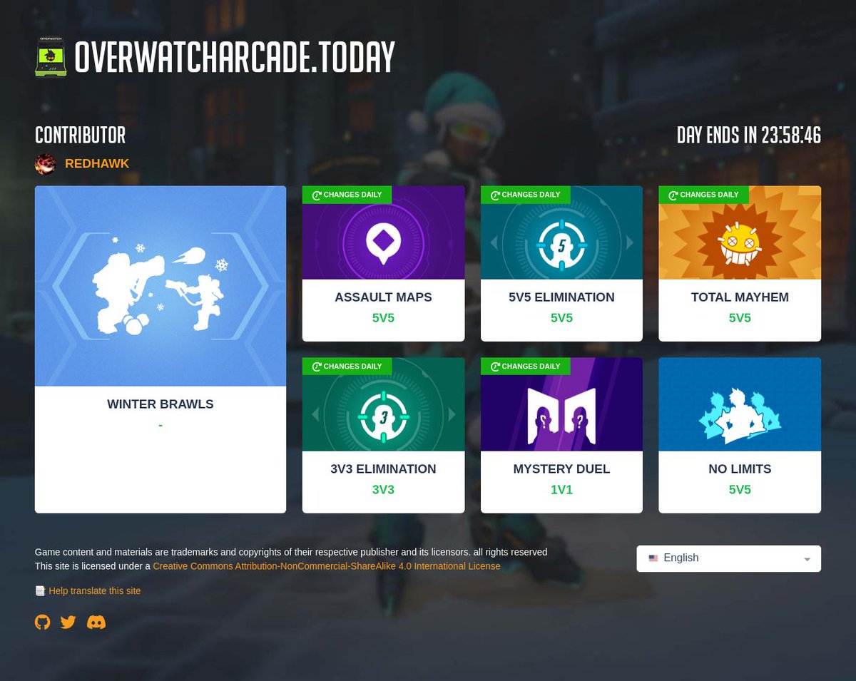 Daily Overwatch arcade modes tweet media
