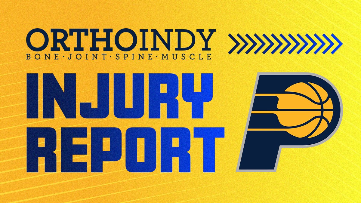 Indiana Pacers on Twitter "Injury Report for tonight’s game against