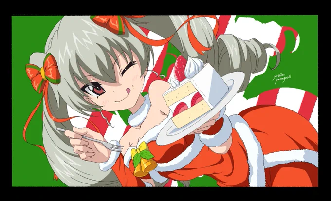 ずいぶん前の絵だけどクリスマスっぽいやつ置いときますね #ガルパン 
