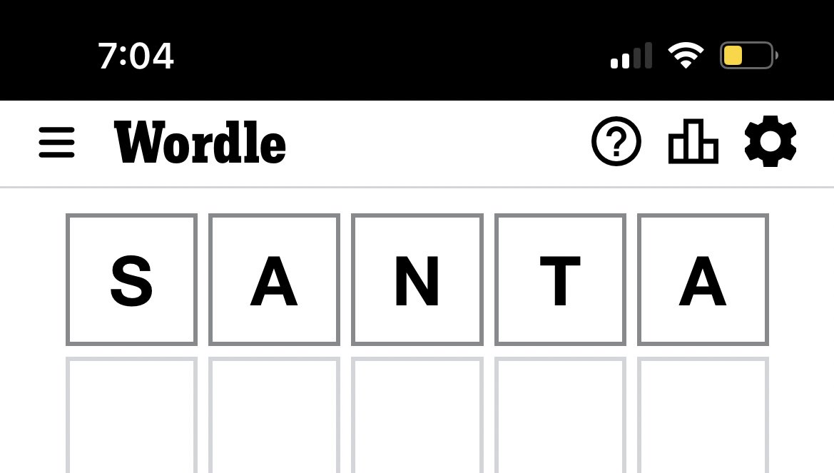 It’s official: According to <a href="/nytimes/">The New York Times</a> wordle — Santa isn’t real 😫🥺😭