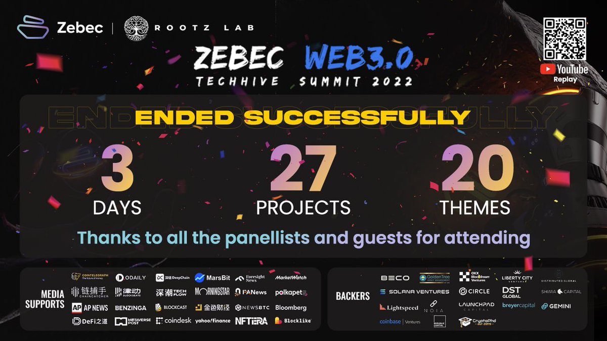 Zebec_HQ's tweet image. 🙏 Thank you to everyone who tuned in or spoke at the TechHive Summit of 2022!

🔥 Going forward, #TechHiveDAO will focus on developing ground-breaking blockchain technology to make #Web3 the foundation of a new world financial system.

Follow Zebec to stay up-to-date!