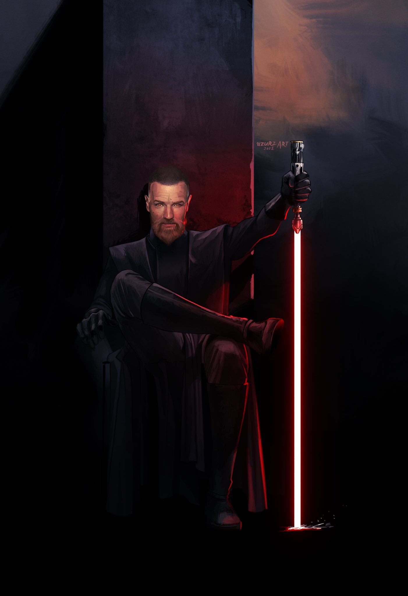 Uzuri Art on X: For this week's #StarWars What If…? I'm imagining an older  Qui-Gon Jinn with his apprentice, Anakin Skywalker. How would things have  been if Qui-Gon had trained him? #digitalart #