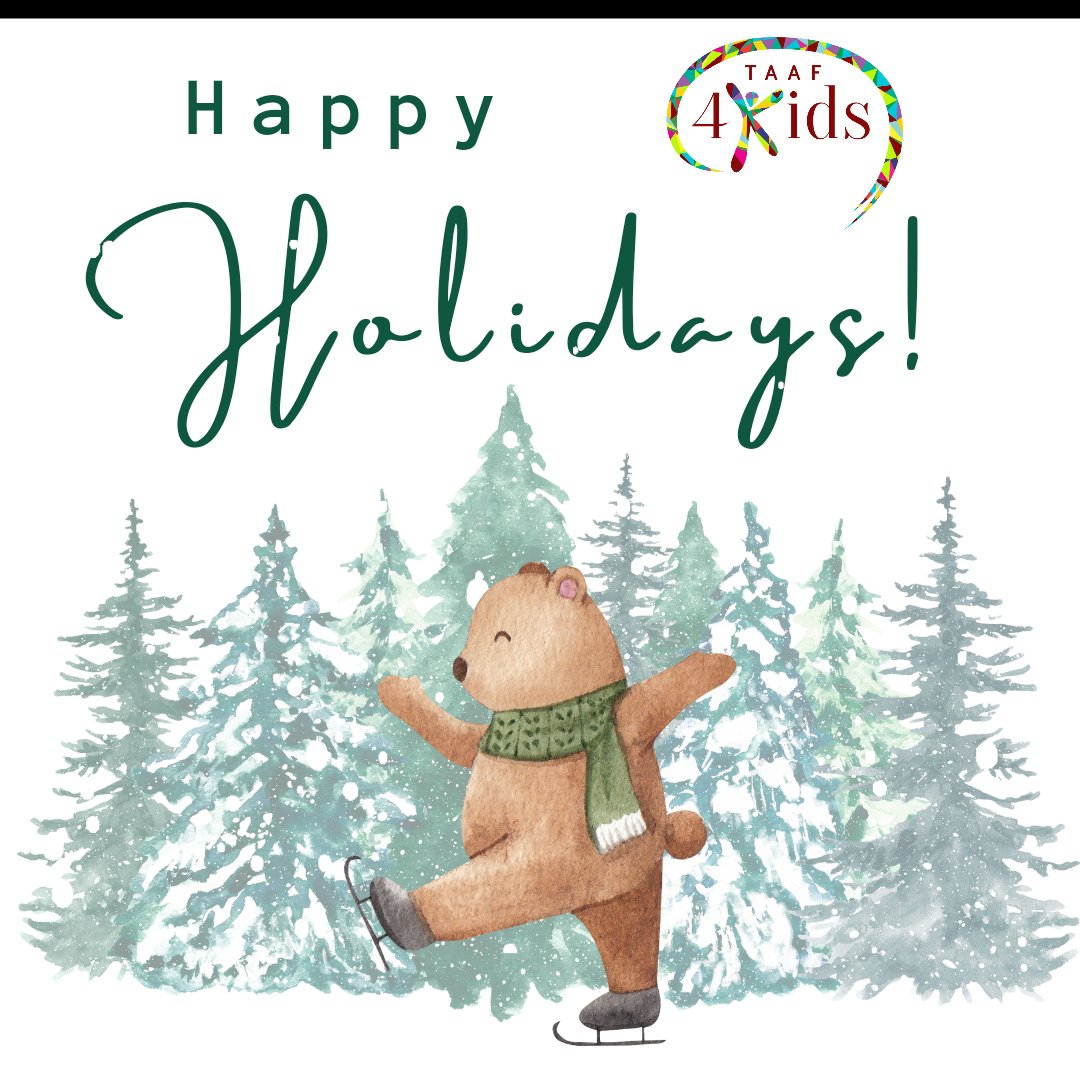 taaf4kids's tweet photo. Wishing you snow much love this holiday season! #HappyHolidays #ThinkTAAF https://t.co/RR2GX1aznm