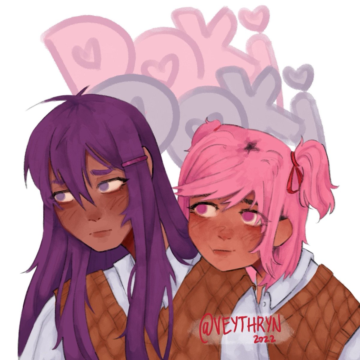 veythryn's tweet photo. more ddlc art!! 
#natsuri #DDLC #DokiDokiLiteratureClub #DDLCfanart https://t.co/PRn5gTFlOz
