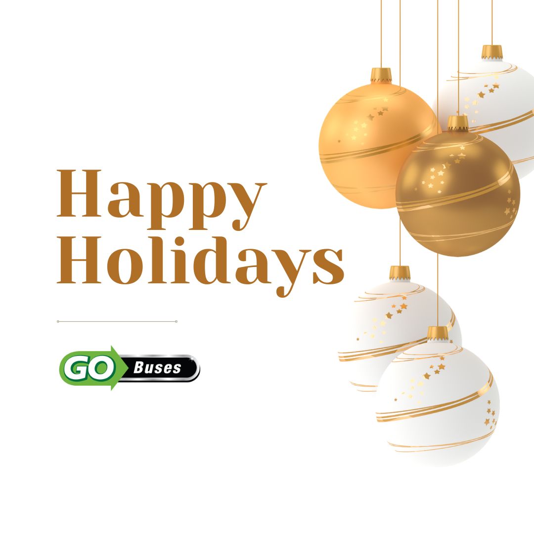 GoBusesTweets's tweet image. Happy Holidays from everyone at Go Buses!
.
.
.
#happyholidays